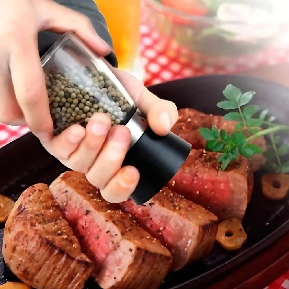 Kit 2 Moedores de Temperos – Sal, Pimenta e Especiarias