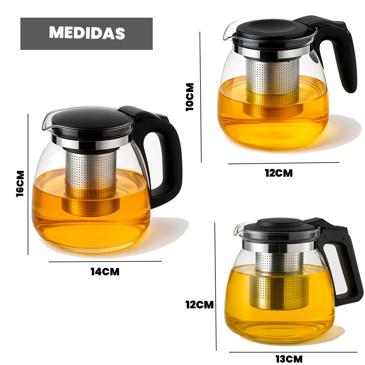 Chaleira de Vidro com Infusor Removível – Praticidade e Sabor em Cada Xícara