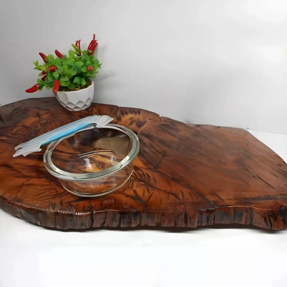 Marmita Redonda de Vidro 400 mL – Hermética, Fit e Resistente ao Calor