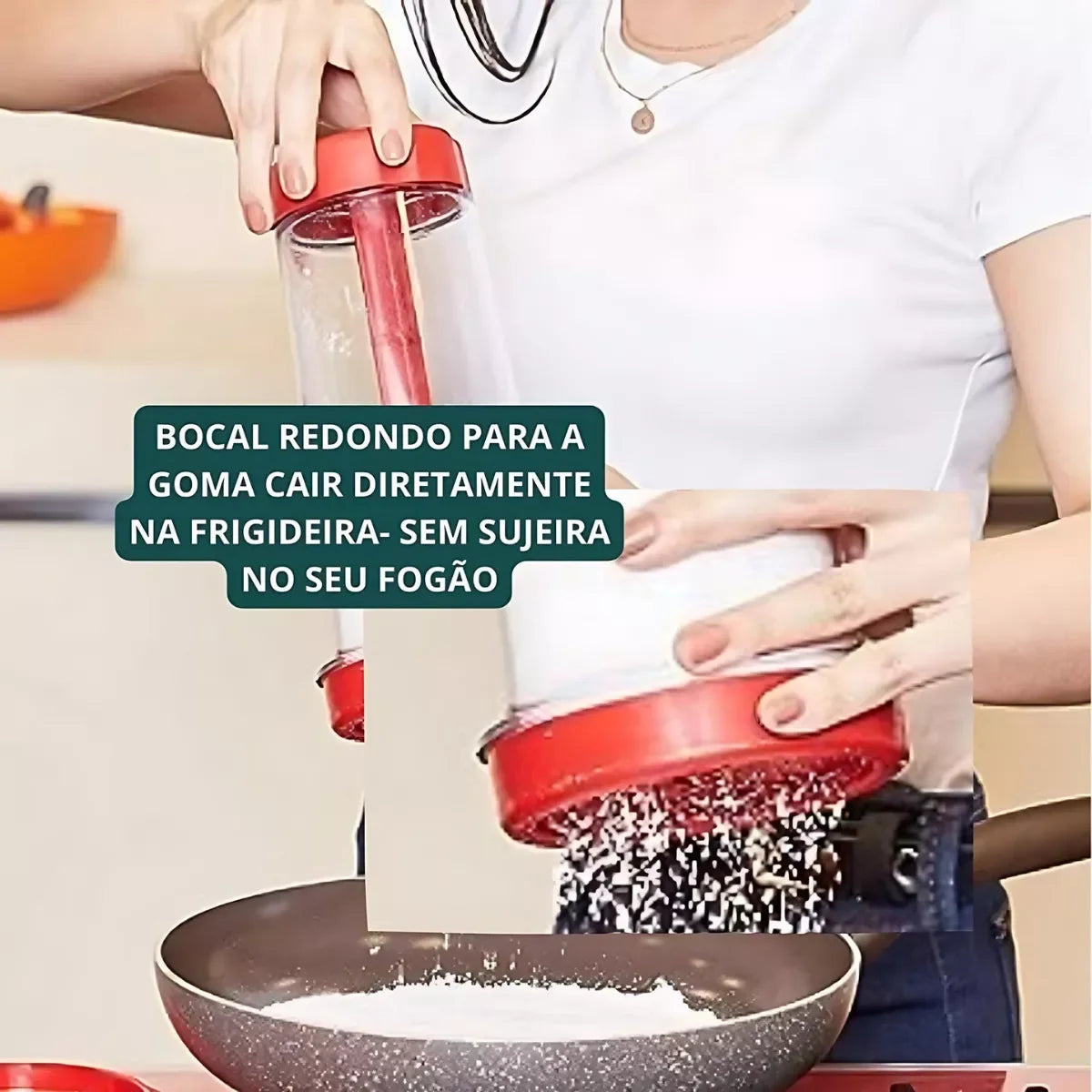 Peneira Polvilhador Multiuso – Tapioca, Farinha, Açúcar e Mais