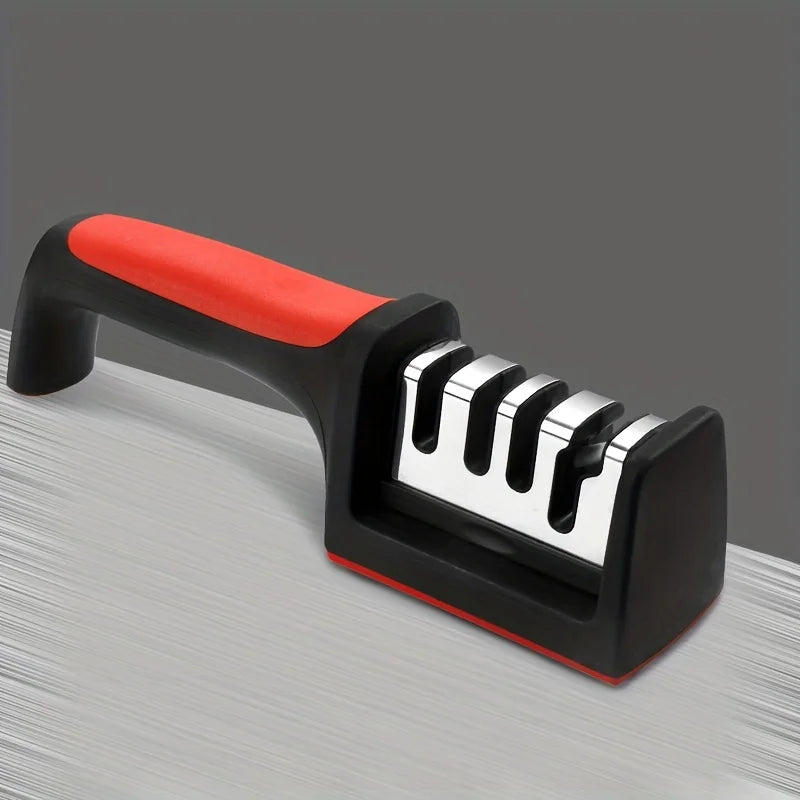 Afiador 4 em 1 Profissional para Facas e Tesouras – Amolador Multifuncional