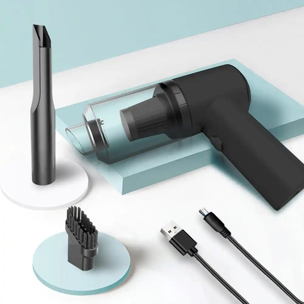 Mini Aspirador de Pó USB Portátil Premium – Para Carro e Casa