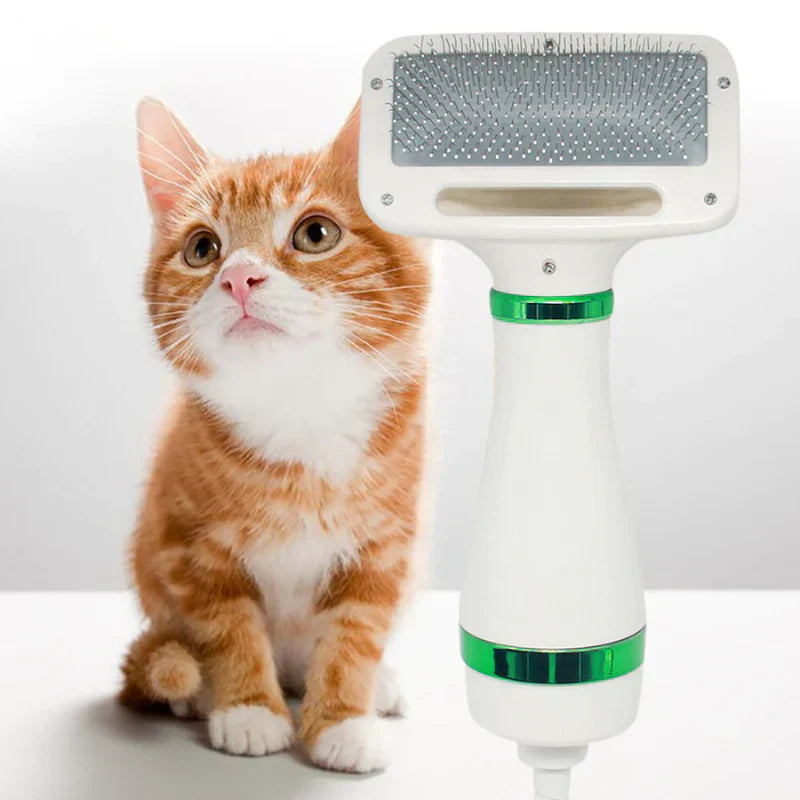 Secador Pet 2 em 1: Seca, Remove Pelos Soltos e Desembaraça