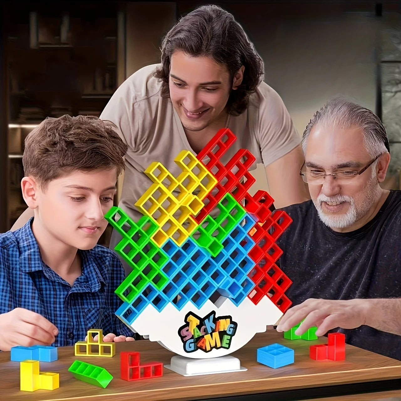 Jogo de Blocos de Empilhamento – Diversão e Equilíbrio para Toda a Família