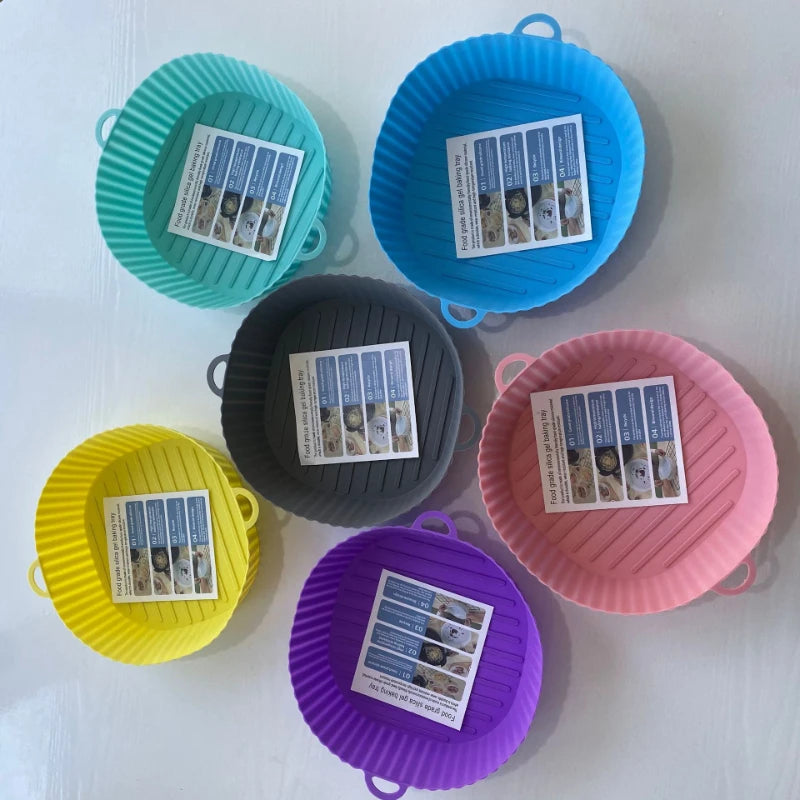 Cesto de Silicone para Air Fryer – Redondo ou Quadrado