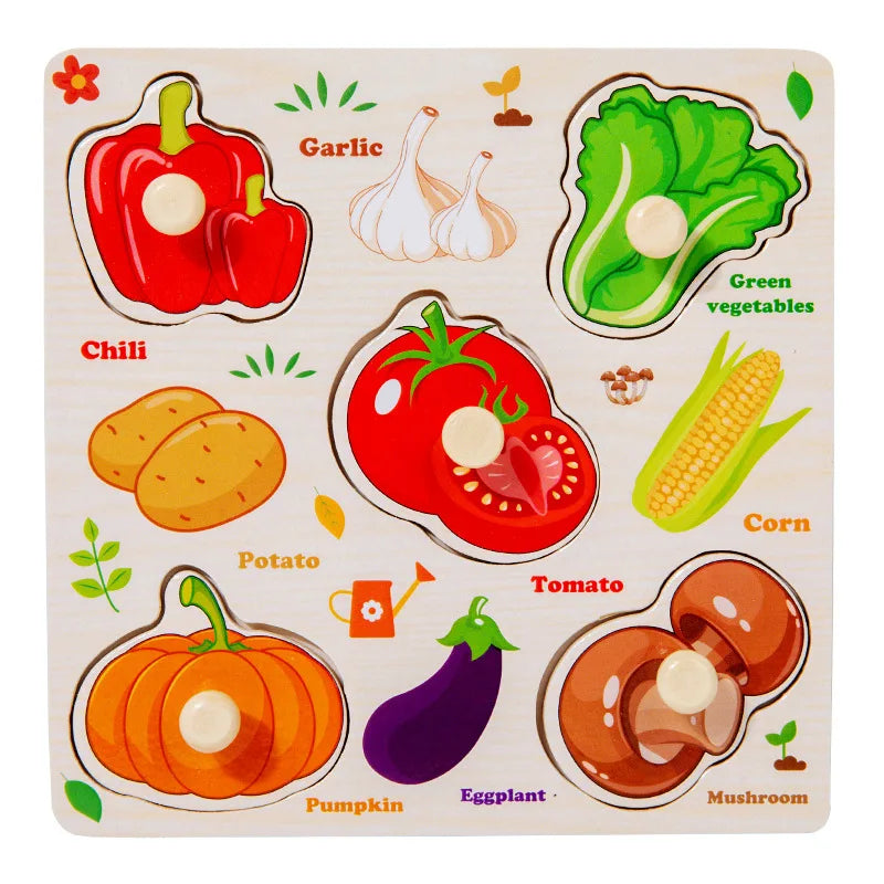 Quebra-Cabeças Montessori em Madeira – Aprendizagem Divertida