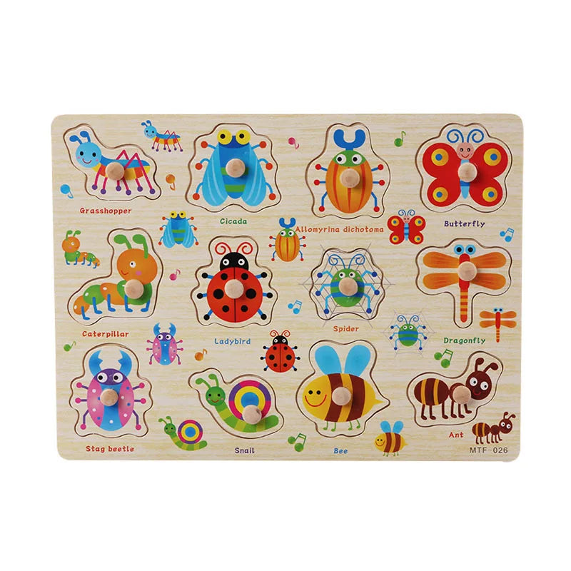 Quebra-Cabeças Montessori em Madeira – Aprendizagem Divertida