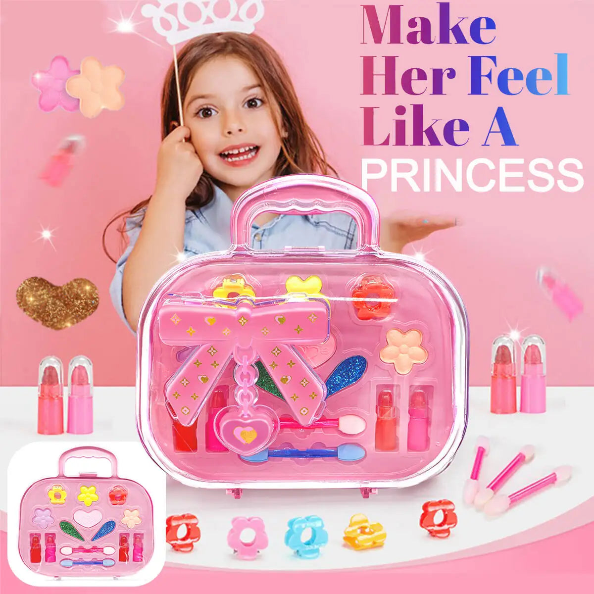 Caixa de Maquiagem Infantil Princesa