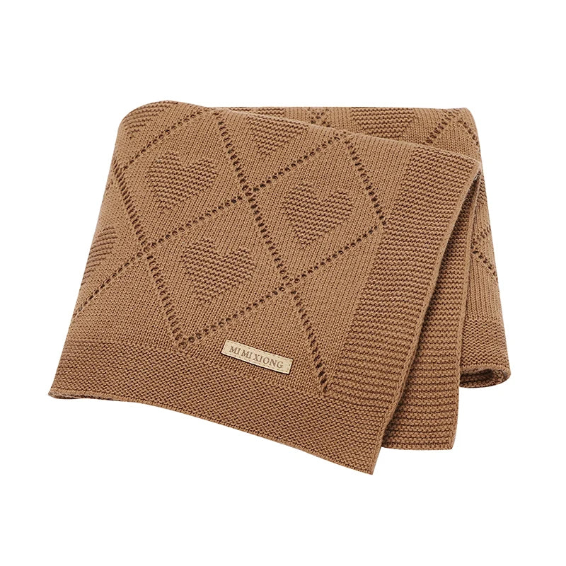 Cobertor Tricotado 100% Algodão – Bebê 90x70cm | Super Macio e Aconchegante