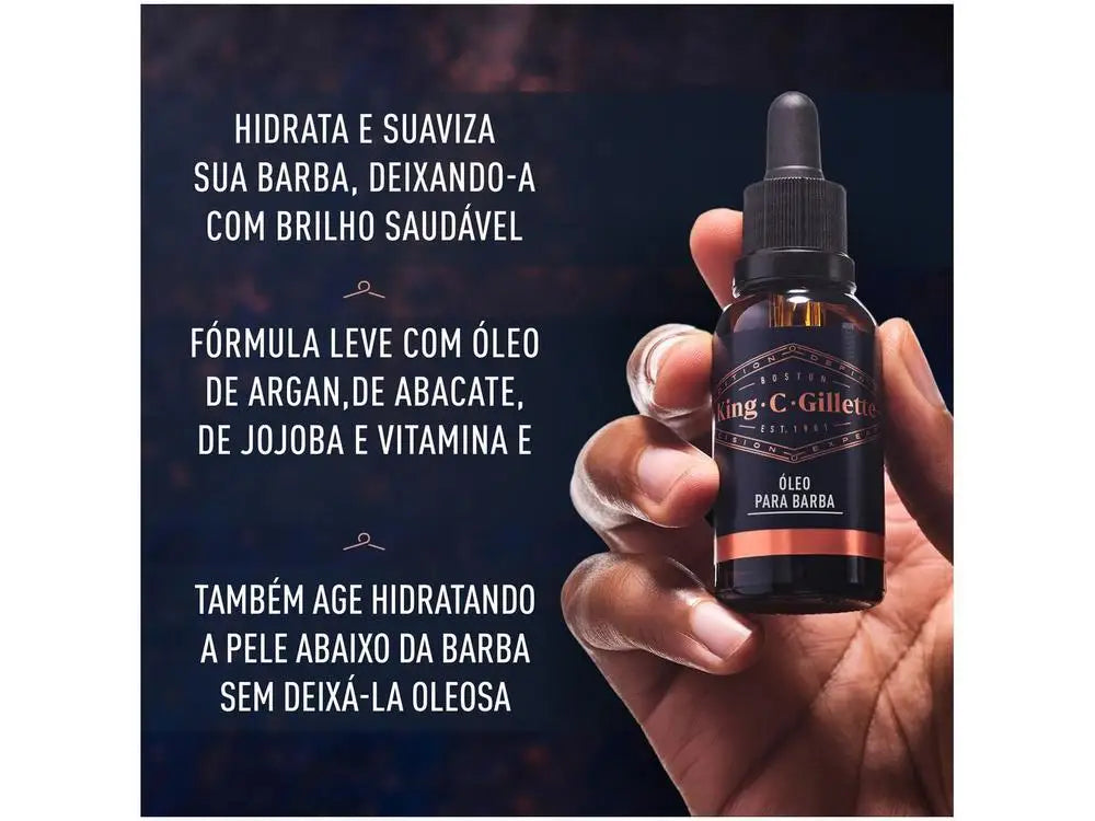 Óleo para Barba Gillette King C 30ml