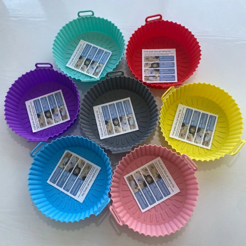 Cesto de Silicone para Air Fryer – Redondo ou Quadrado