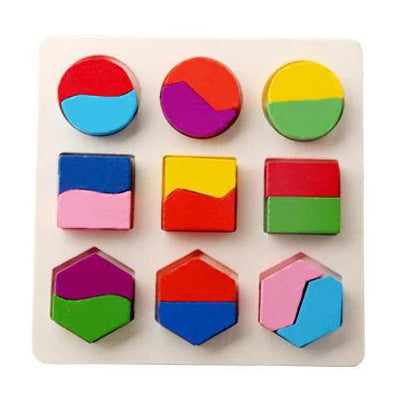 Quebra-Cabeças Montessori em Madeira – Aprendizagem Divertida