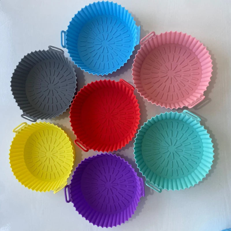 Cesto de Silicone para Air Fryer – Redondo ou Quadrado