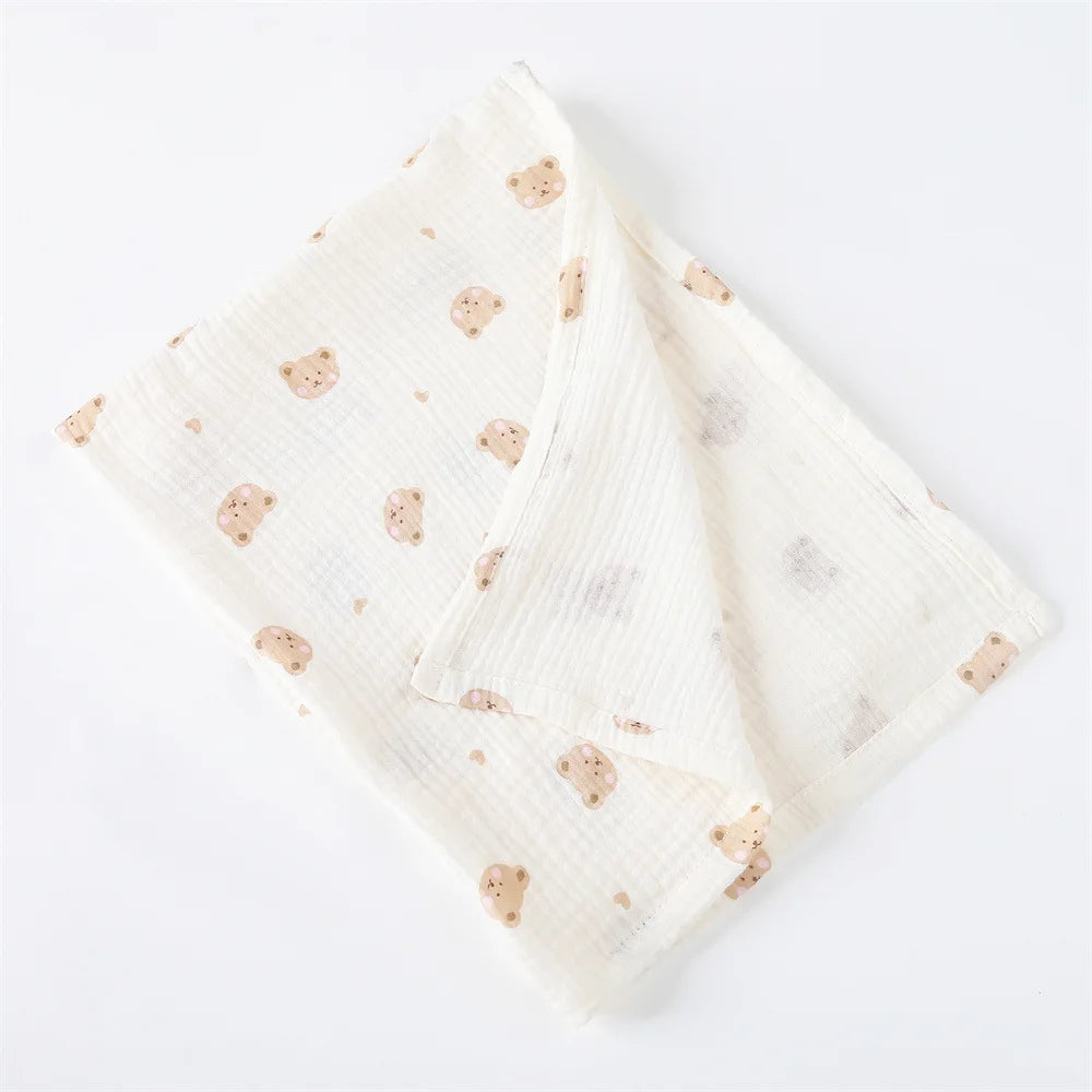 Manta de Musselina 100% Algodão – Swaddle para Bebê 80x65cm