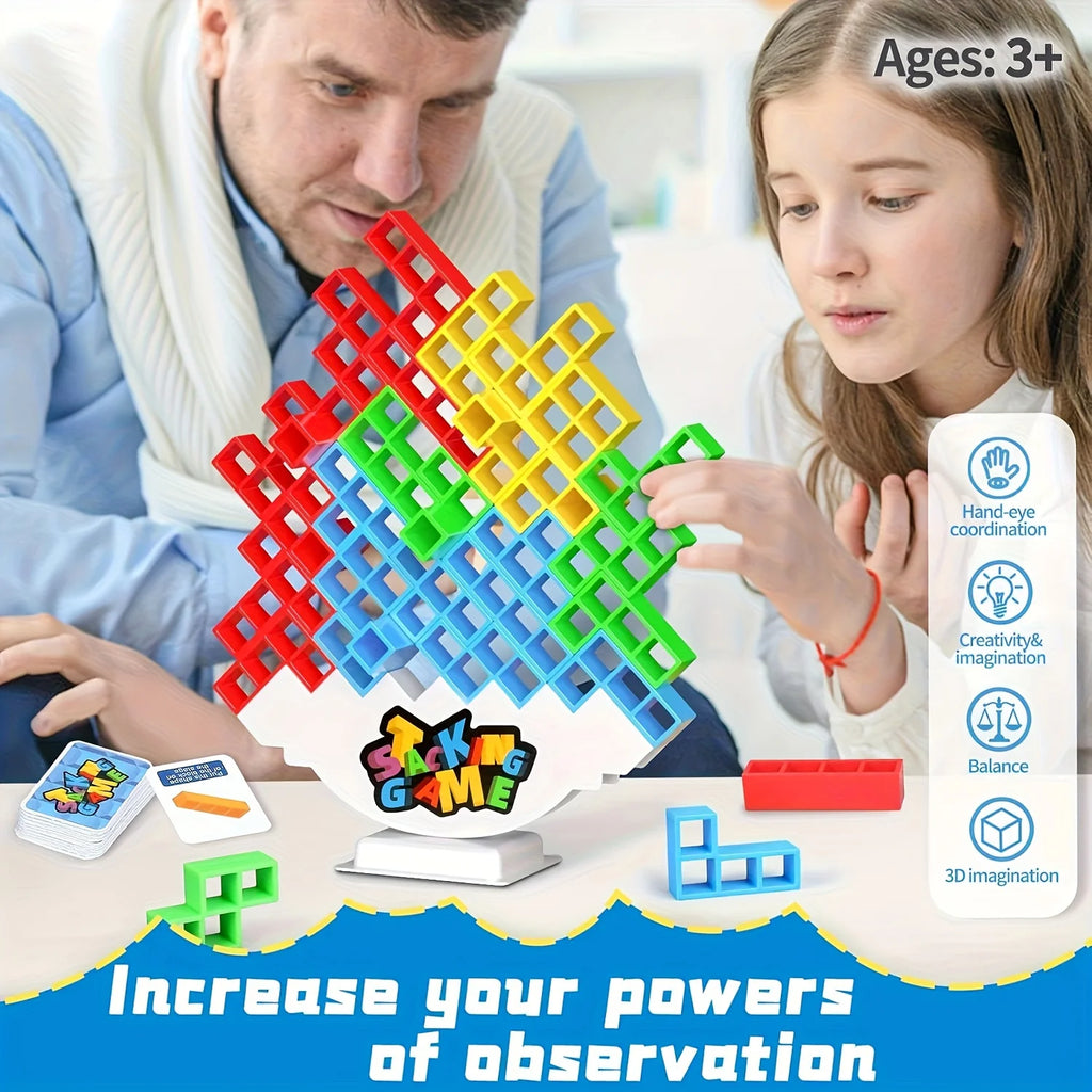 Jogo de Blocos de Empilhamento – Diversão e Equilíbrio para Toda a Família