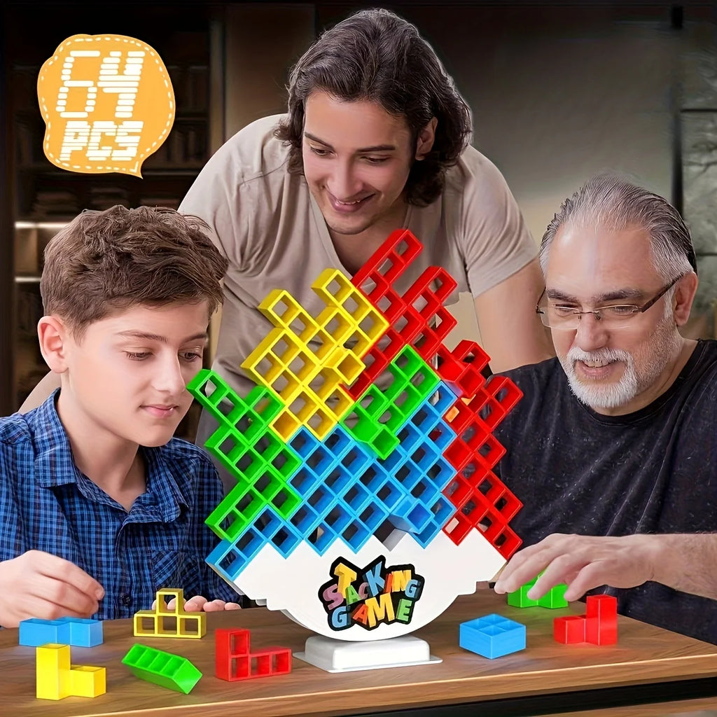 Jogo de Blocos de Empilhamento – Diversão e Equilíbrio para Toda a Família