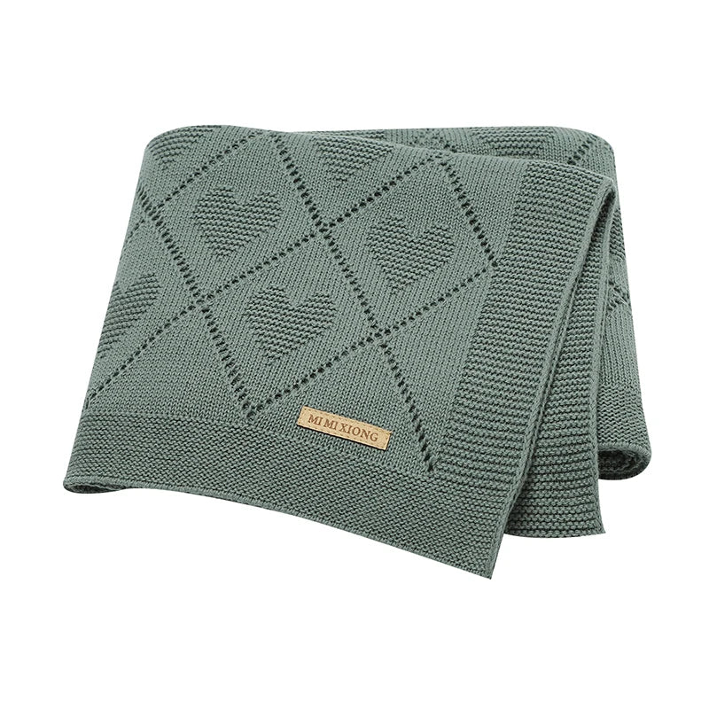 Cobertor Tricotado 100% Algodão – Bebê 90x70cm | Super Macio e Aconchegante