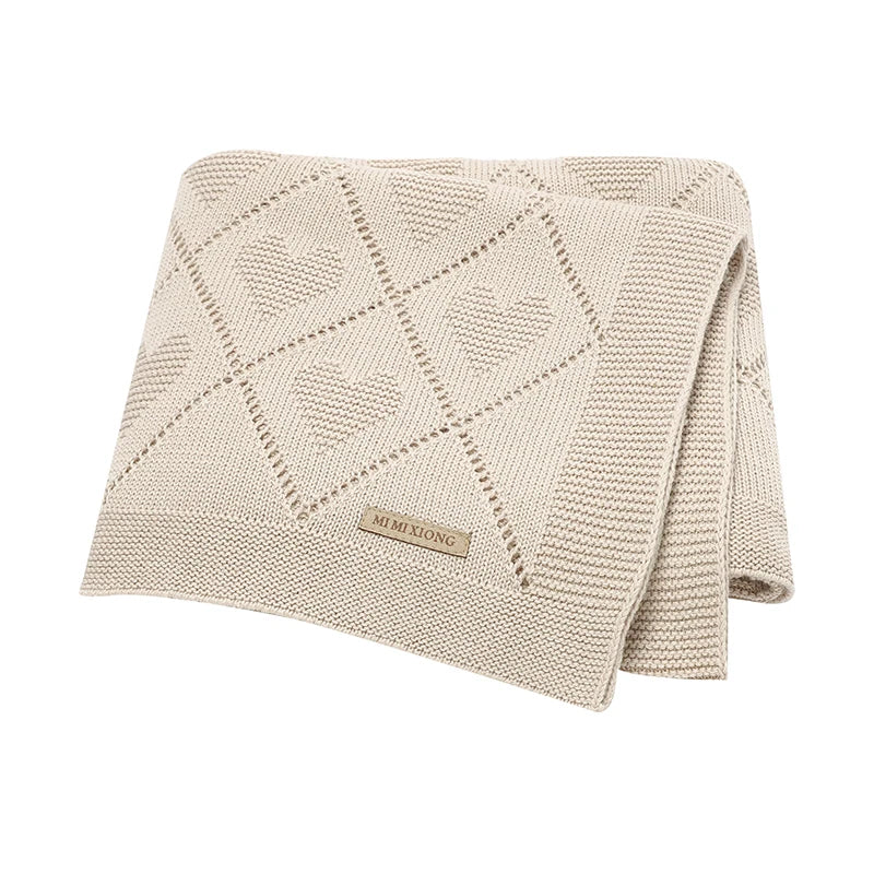 Cobertor Tricotado 100% Algodão – Bebê 90x70cm | Super Macio e Aconchegante