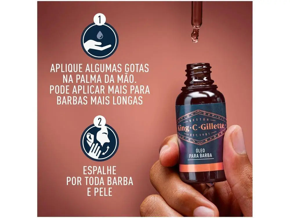 Óleo para Barba Gillette King C 30ml