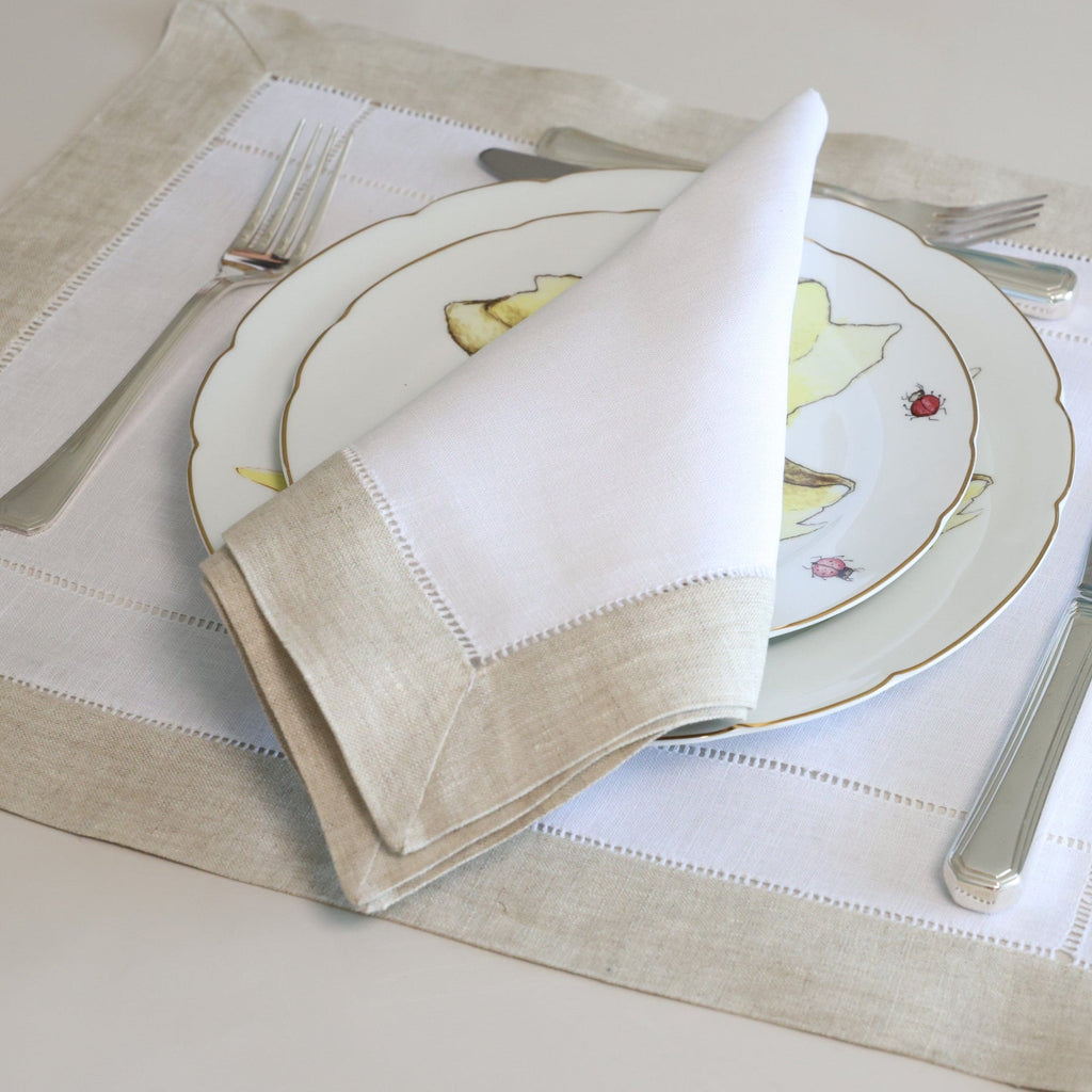 Jogo Americano com Guardanapo - Puro linho duplo