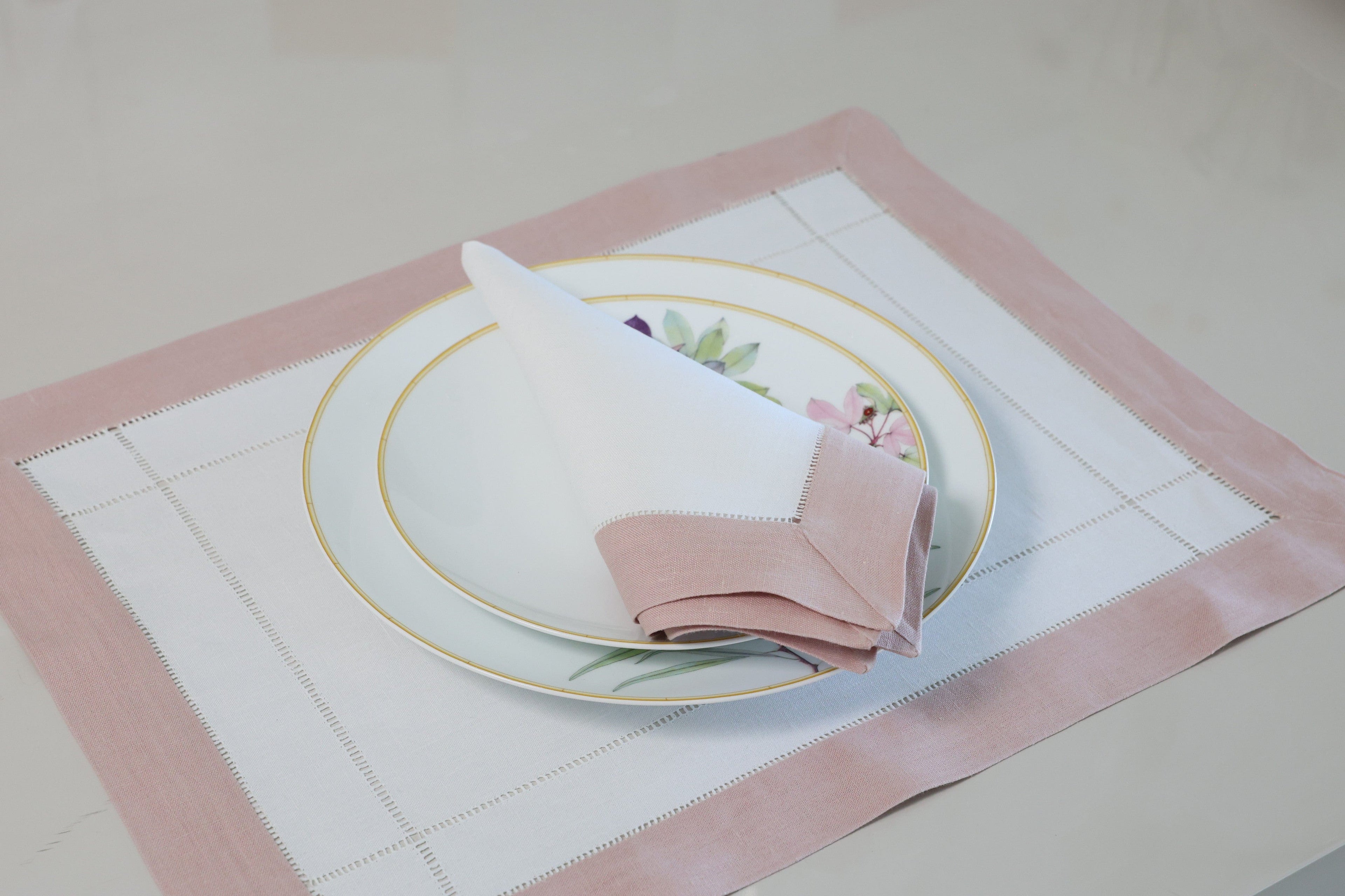 Jogo Americano com Guardanapo - Puro linho duplo