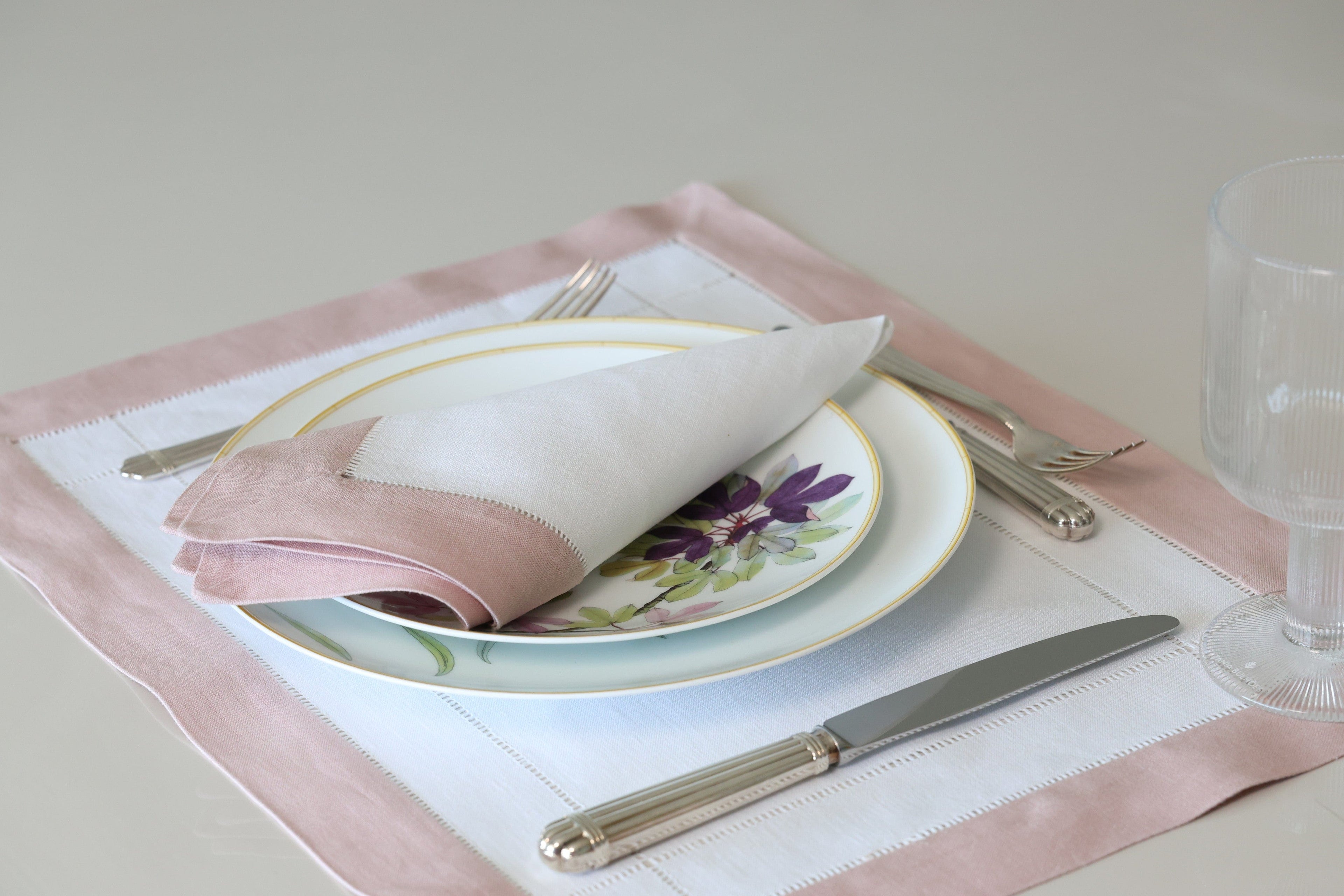 Jogo Americano com Guardanapo - Puro linho duplo