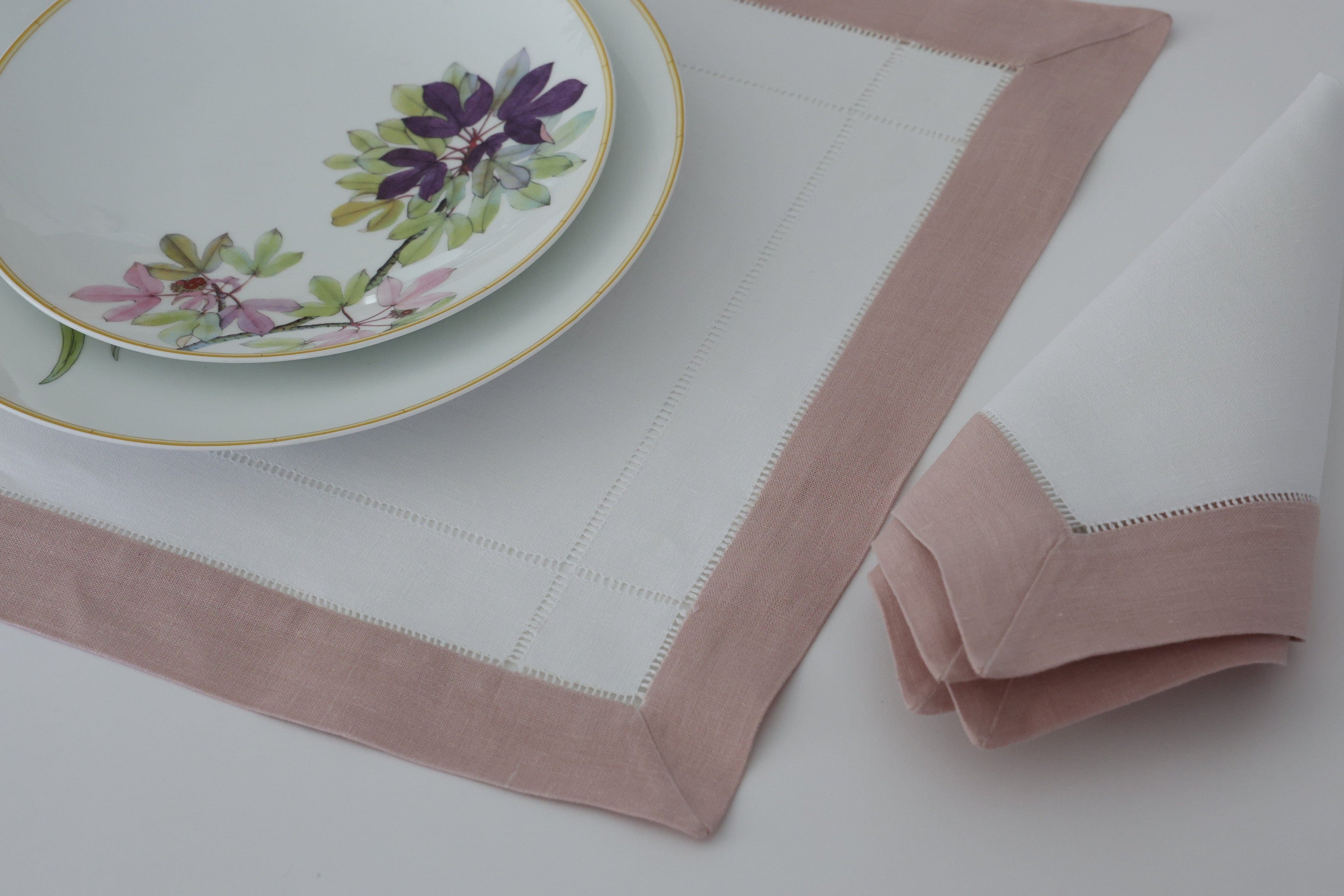 Jogo Americano com Guardanapo - Puro linho duplo