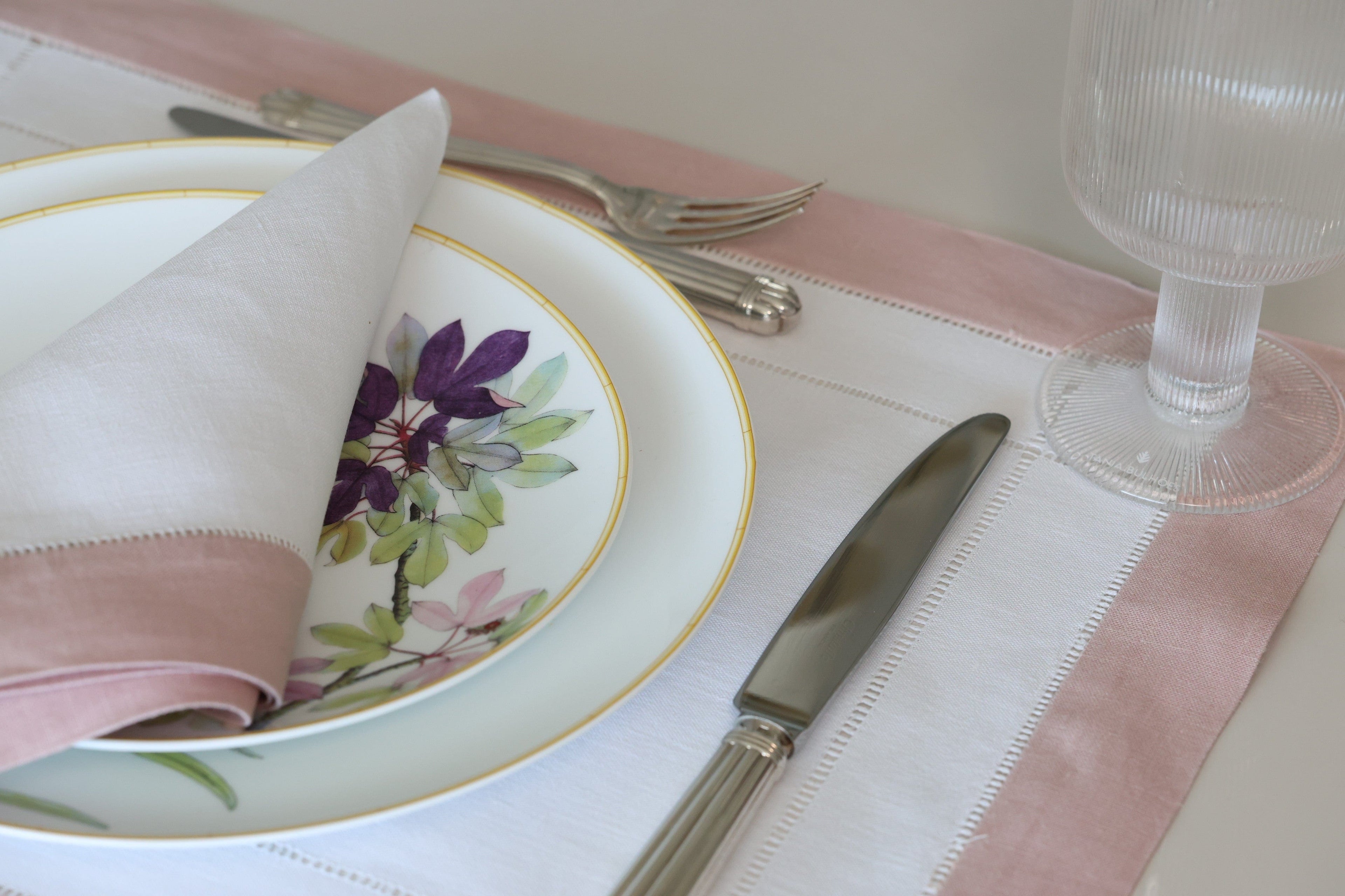 Jogo Americano com Guardanapo - Puro linho duplo