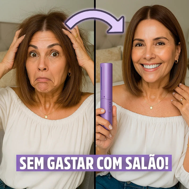Pente Alisador de Cabelo 5 em 1 Sem Fio