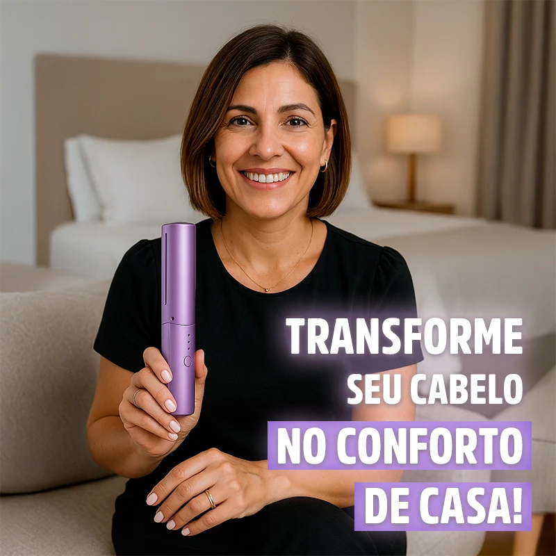 Pente Alisador de Cabelo 5 em 1 Sem Fio